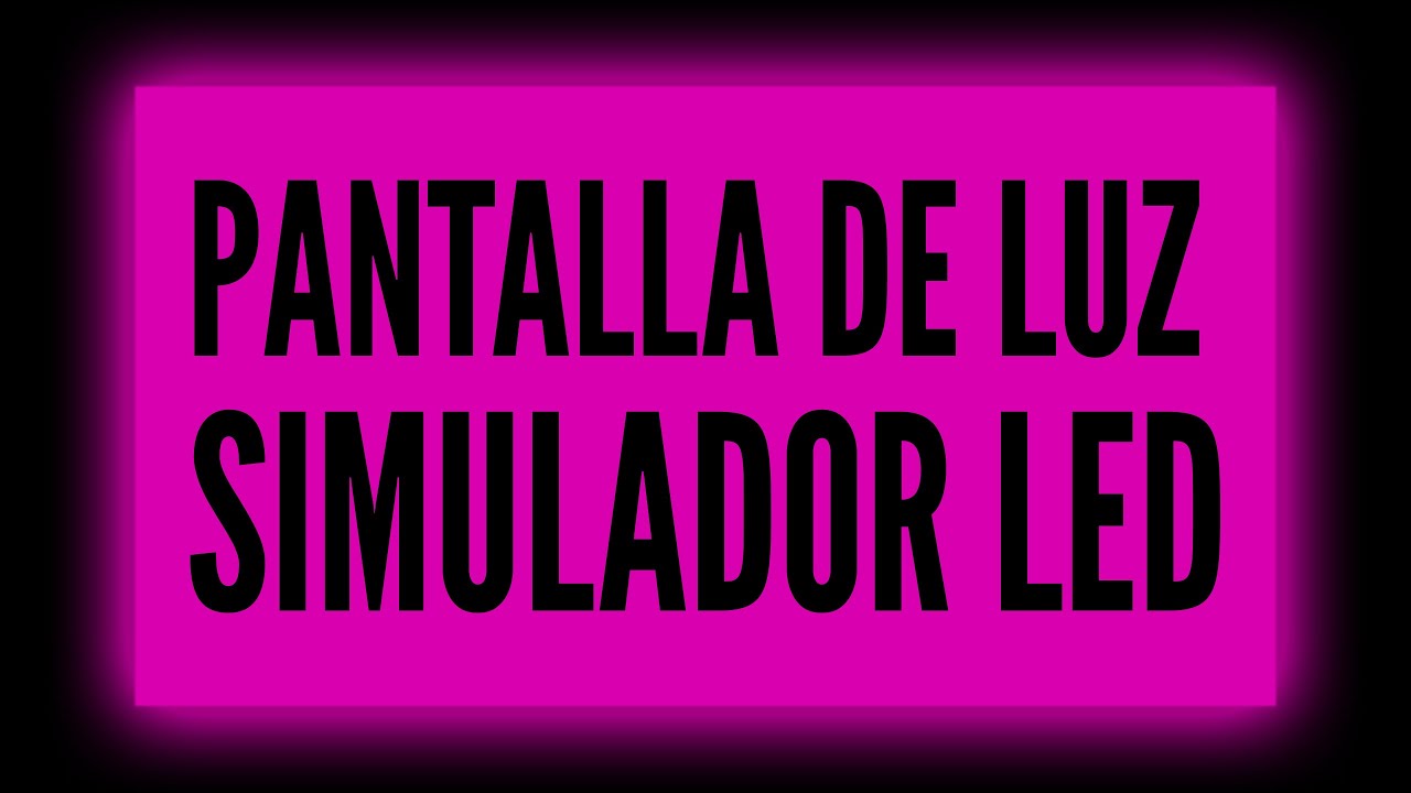 PANTALLA LED ROSA FUCSIA | Simulador Led | NEON ✨ 10 Horas