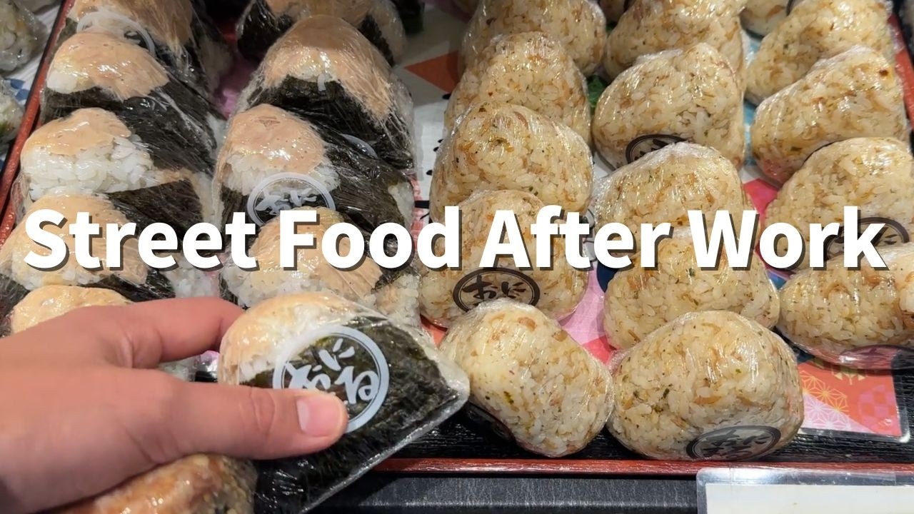 My work day in Japan | massage therapy, Selectable Rice Balls & street food