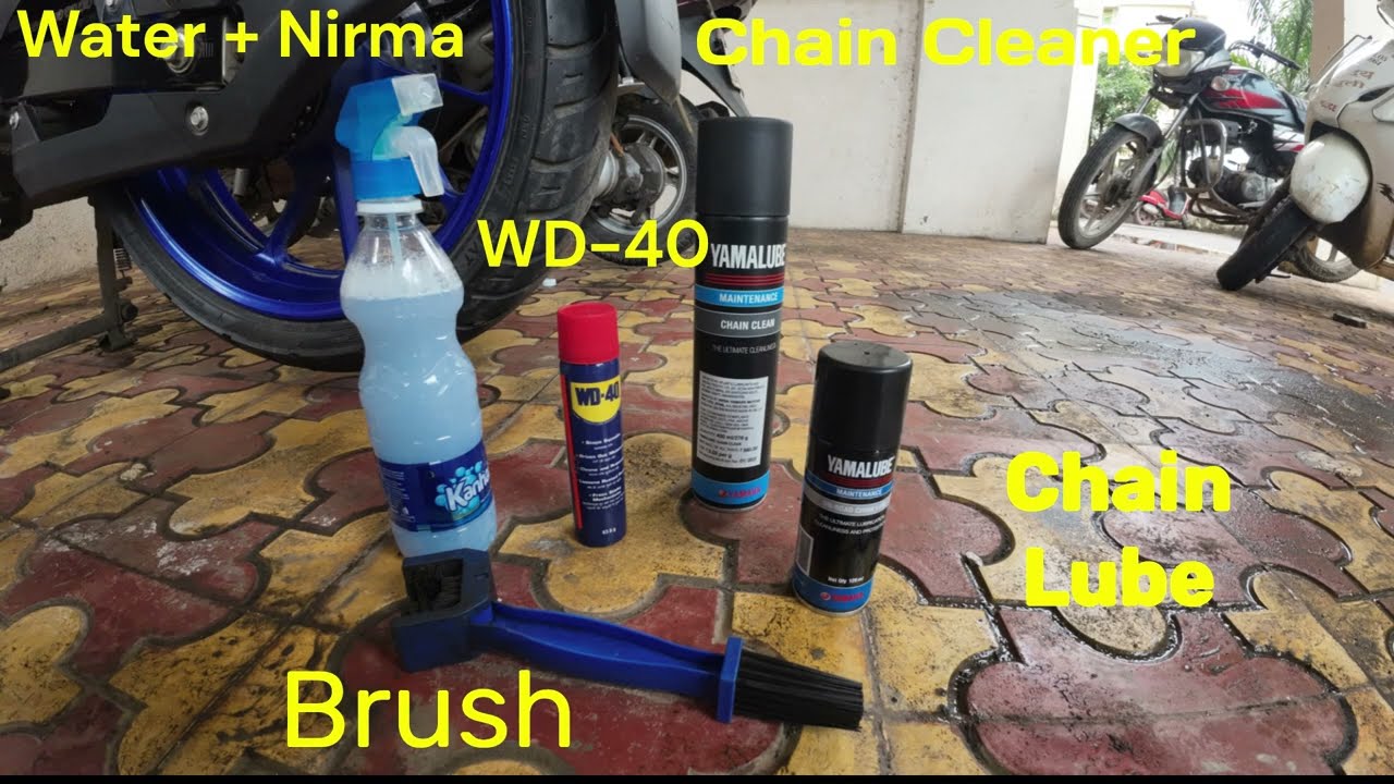 How to Chain Clean & Lube Yamaha FZV4