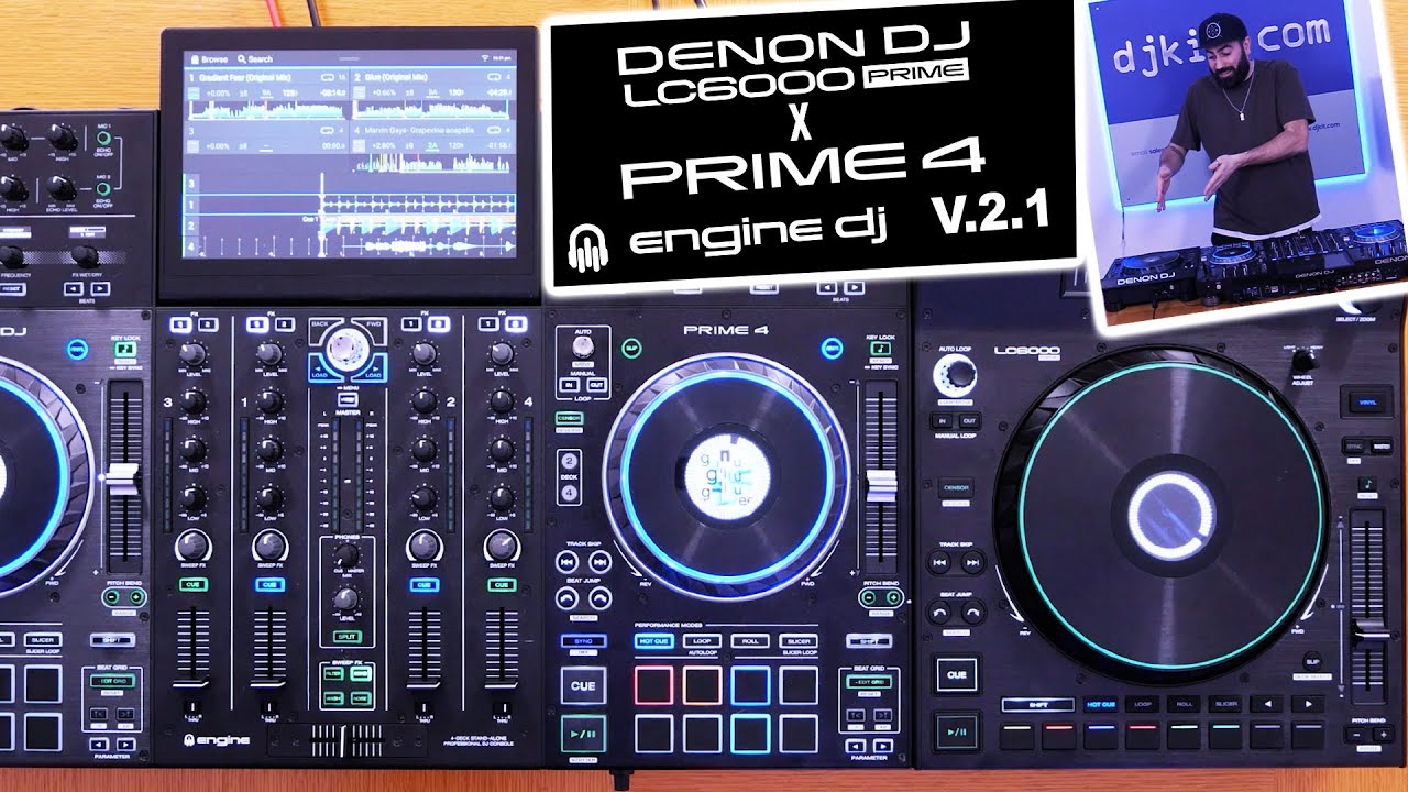 Engine DJ 2.1 - How to use the Denon DJ LC6000 with Prime 4 in standalone mode! #TheRatcave