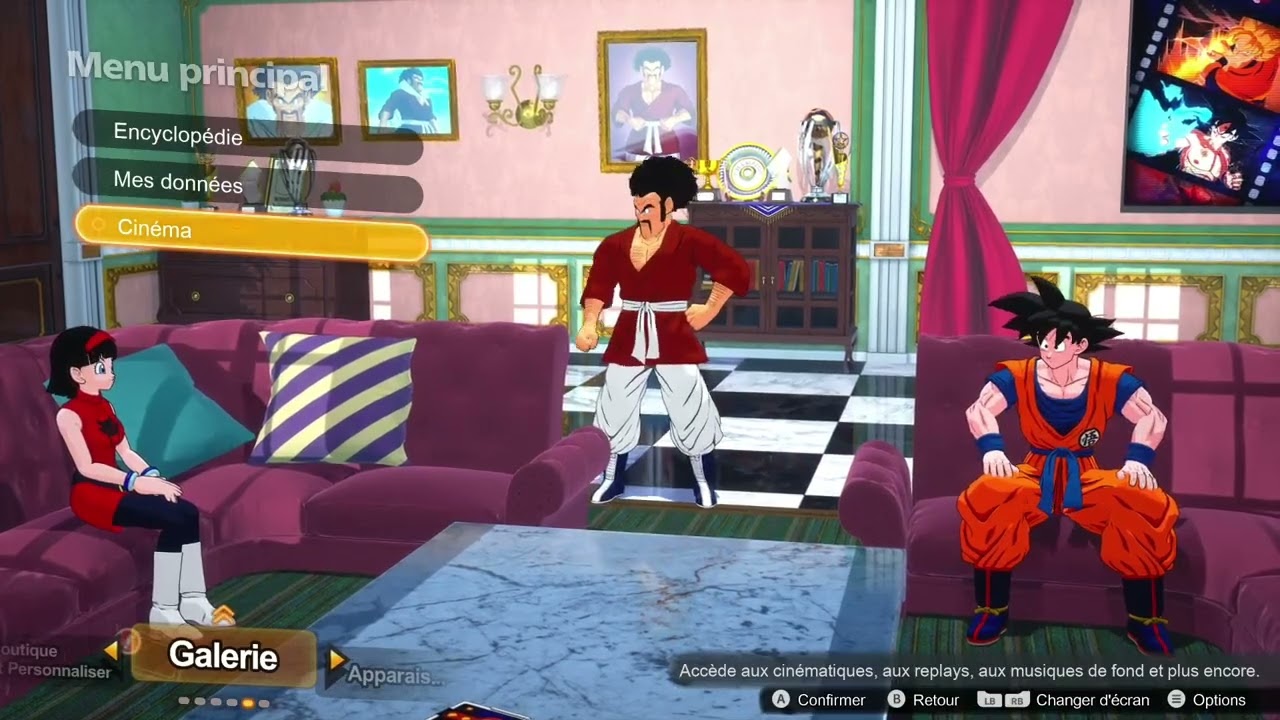 Menus en VF sur Dragon Ball Sparking Zéro ! 