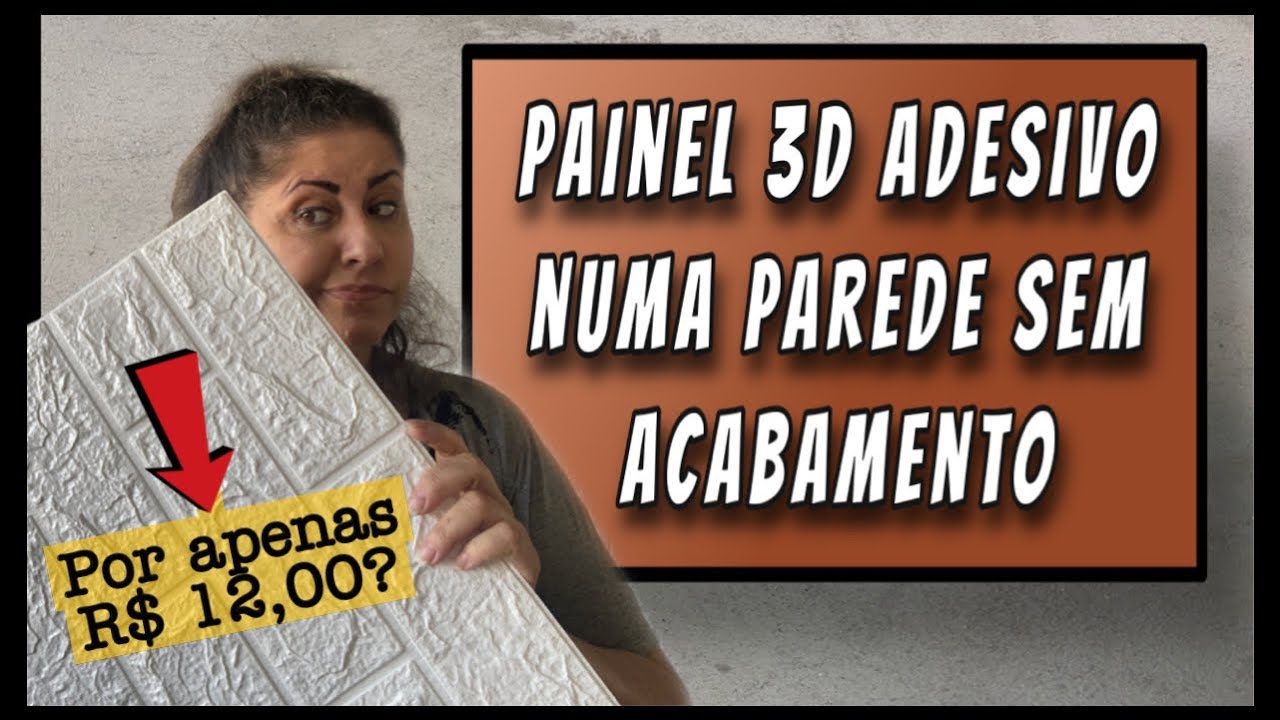 Apliquei Placa Adesiva de R$ 12,00 em uma Parede sem Acabamento. Deu certo?