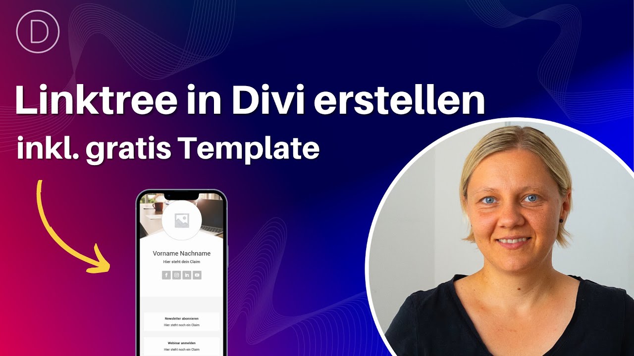Linktree (Linkbaum) mit Divi erstellen, inkl. DSGVO freundliches Tracking und GRATIS Divi Template 🔥
