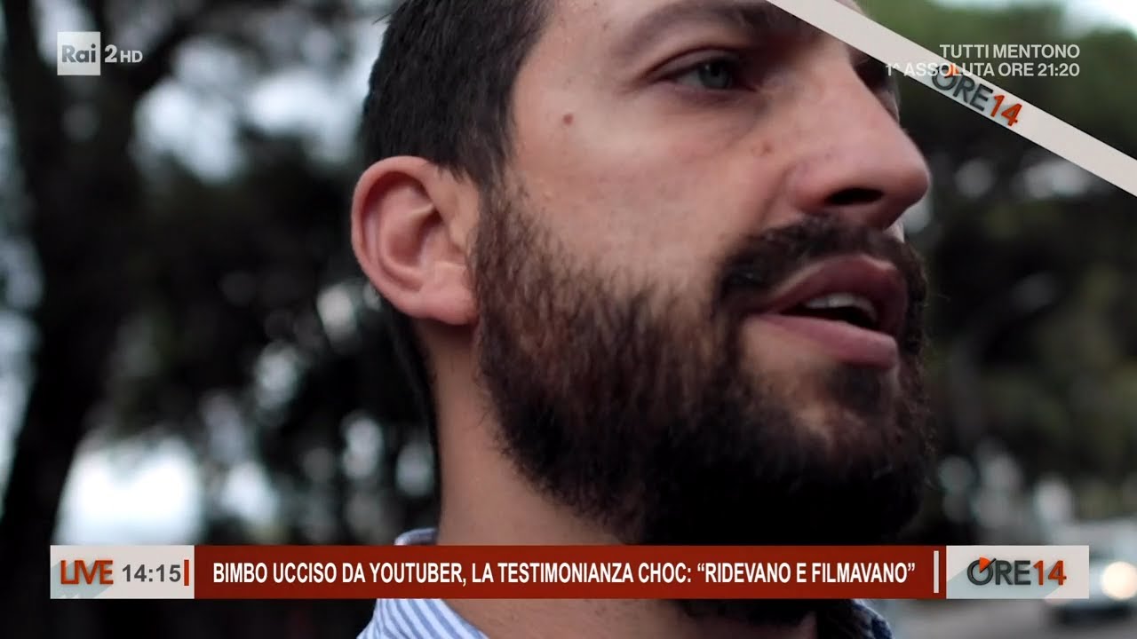 Bimbo ucciso da youtuber, la testimonianza choc - Ore 14 del 16/06/2023
