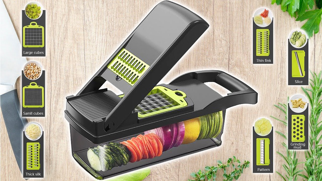 MULTIFUNCTION VEGETABLE CUTTER SLICER CHOPPER AND GRATER 12 in 1