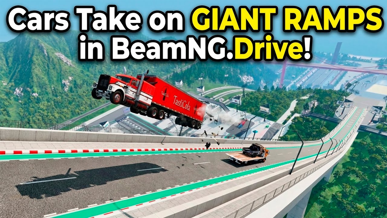 Cars Take on GIANT RAMPS in BeamNG.Drive!