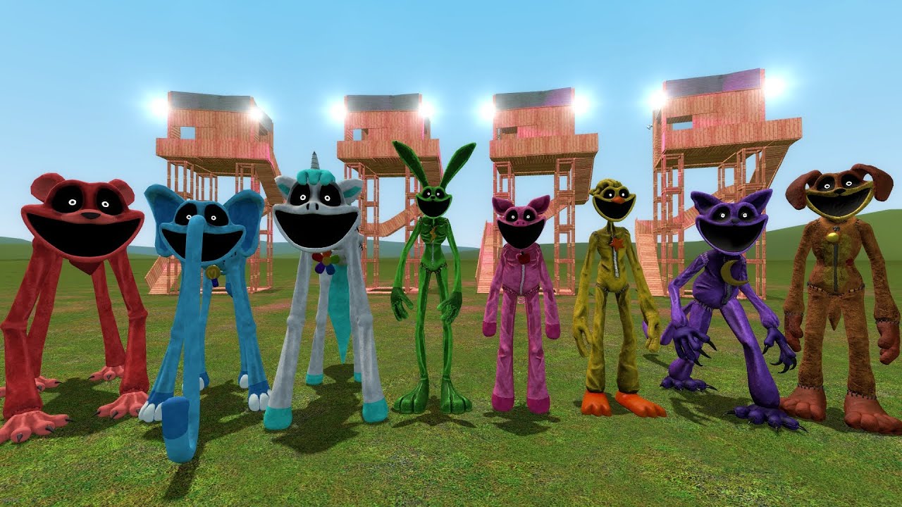 Smiling Critters vs Towers in Garry's Mod!