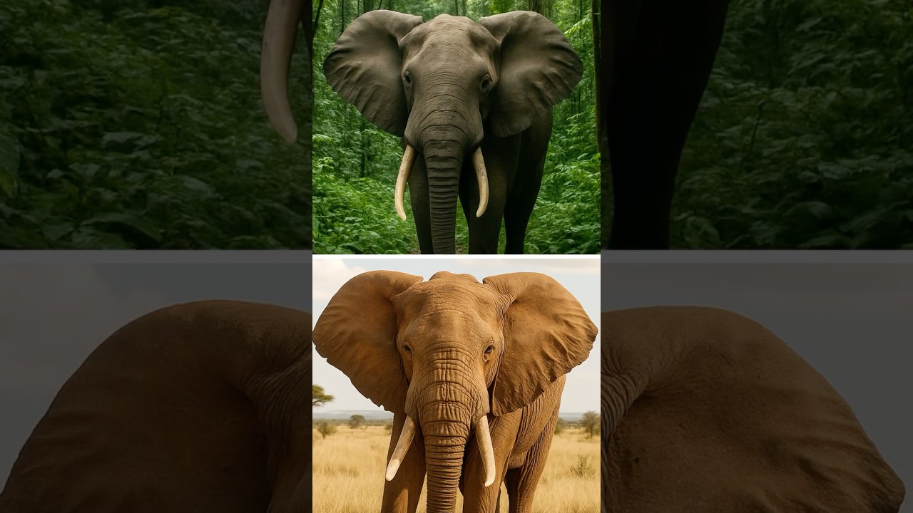What Is The Difference Between African Bush Elephants and African Forest Elephants? #elephants