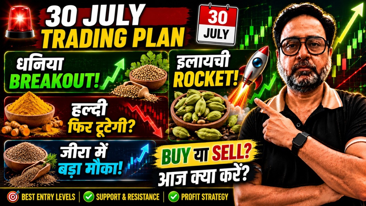 🚨 NCDEX + MCX Trading Plan 😱 धनिया BREAKOUT? हल्दी SELL ALERT!