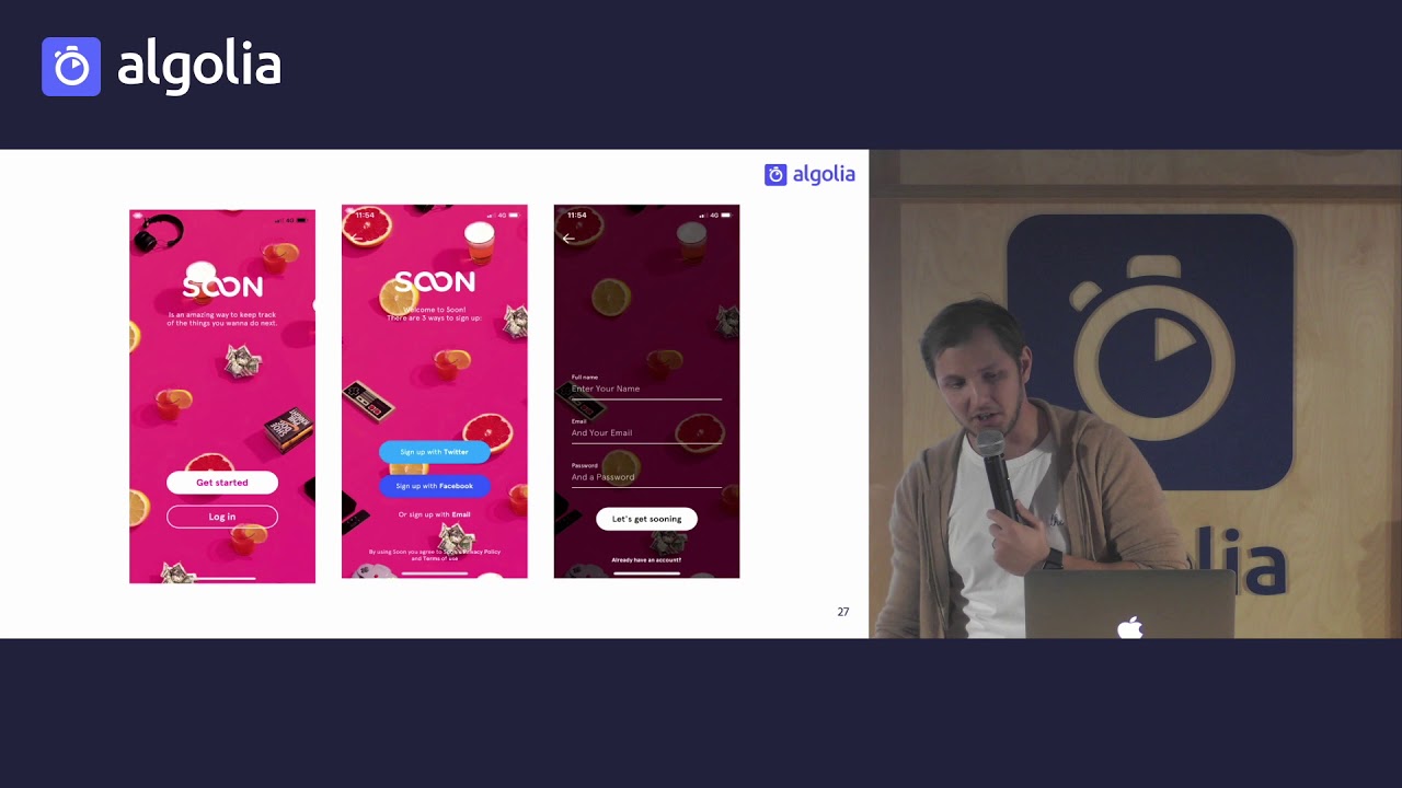 Lessons learned building mobile experiences - Robert Mogos, Algolia