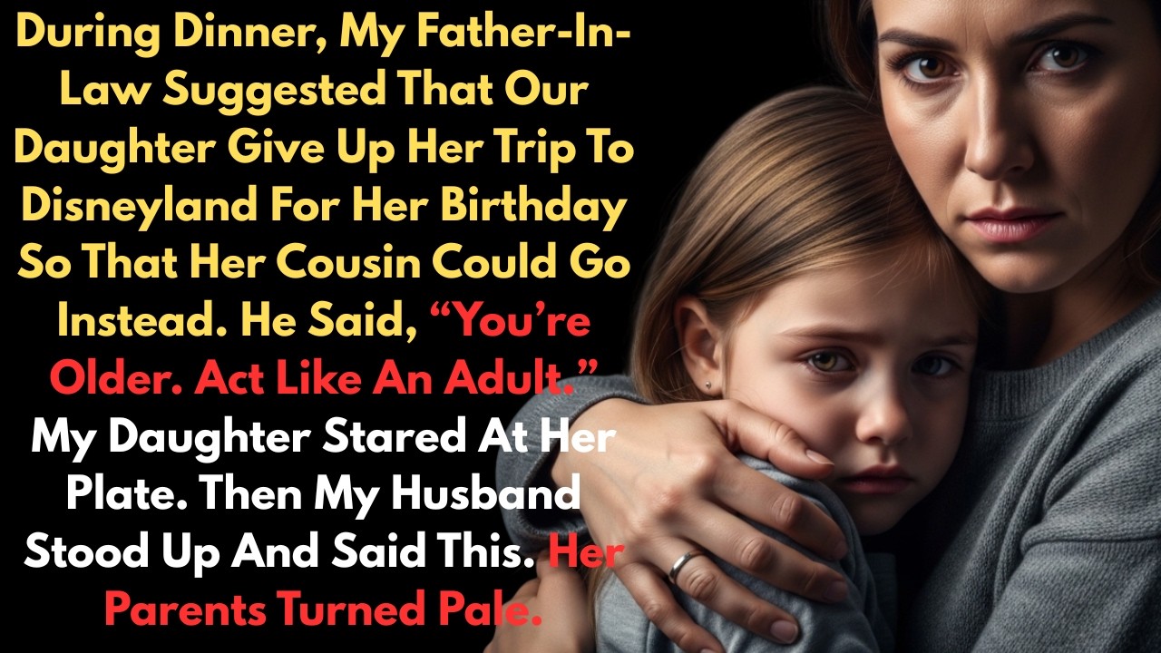 During Dinner, My Father-In-Law Suggested That Our Daughter Give Up Her Trip To Disneyland For Her..