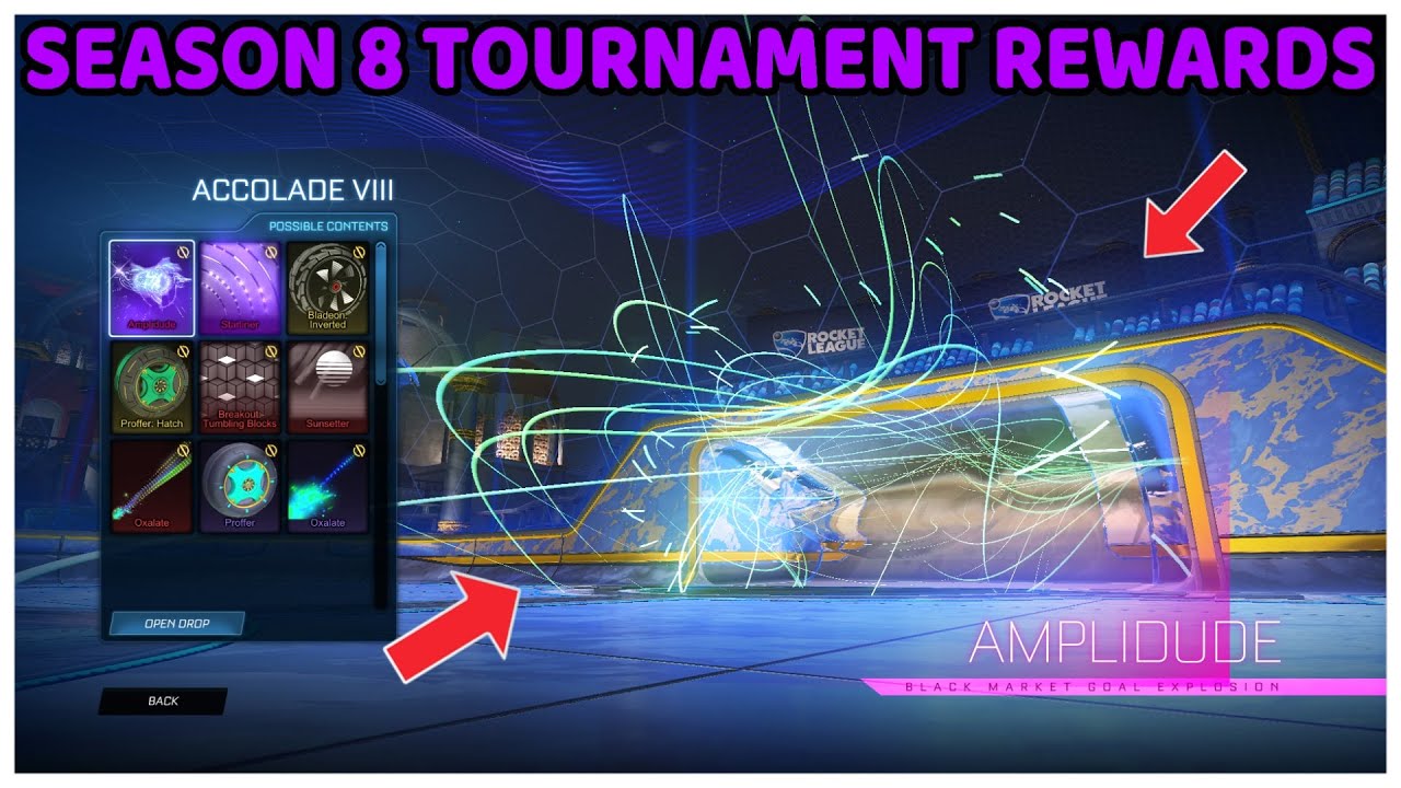 *NEW* SEASON 8 TOURNAMENT REWARDS SHOWCASE! (ROCKET LEAGUE SEASON 8)
