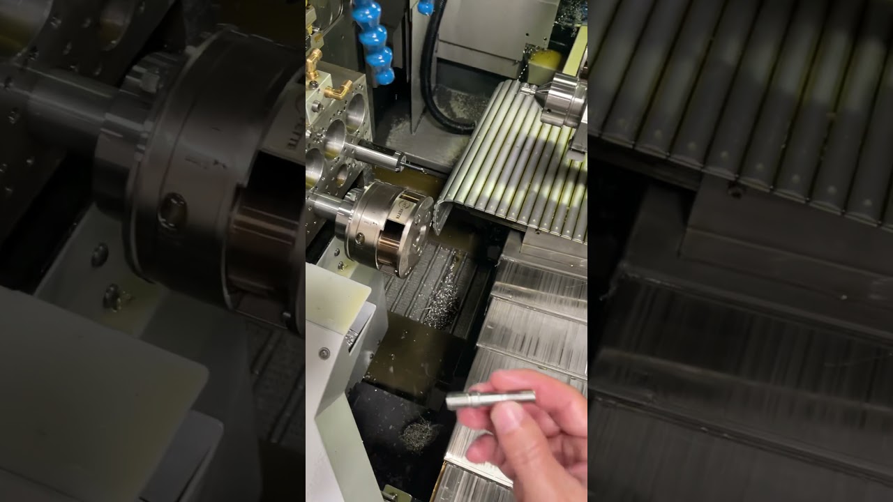 Thread rolling (on a Tsugami Swiss lathe)