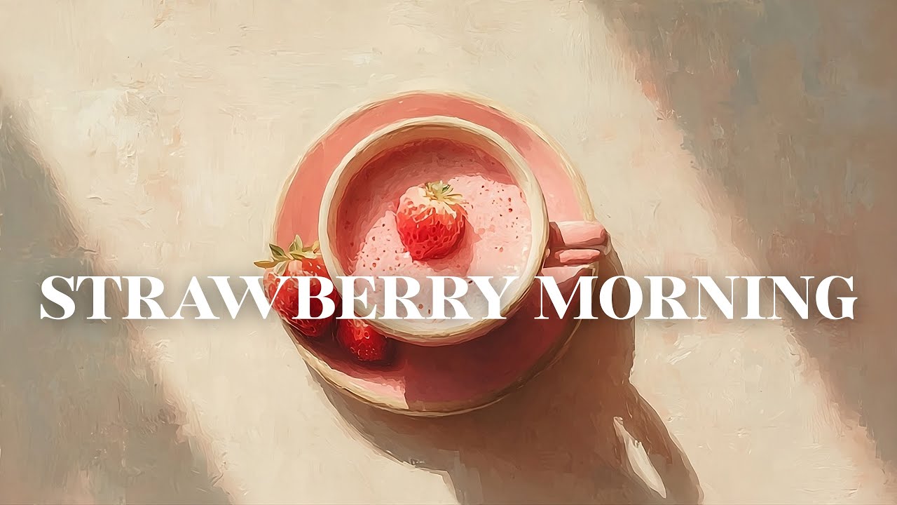 FREE TV Art & Screensaver | Strawberry Morning | Cozy Ambient No Music
