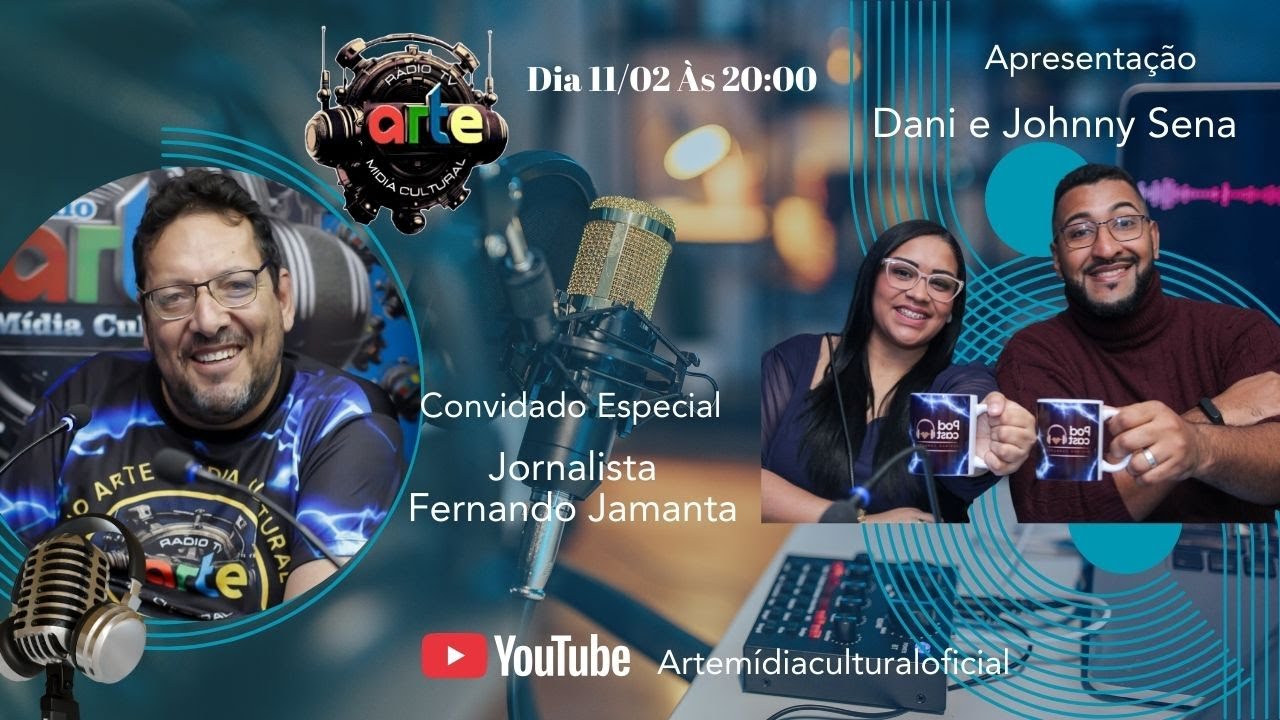 Diretor da Arte Midia Cultural Jornalista Luís Fernando Jamanta , Podcast Ouvindo Corações