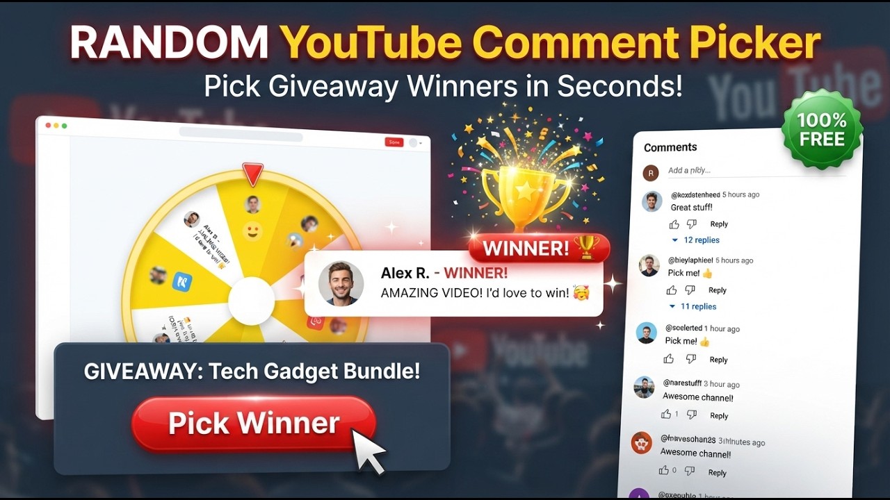 YouTube Comment Picker Tutorial | Pick a Random Giveaway Winner Free