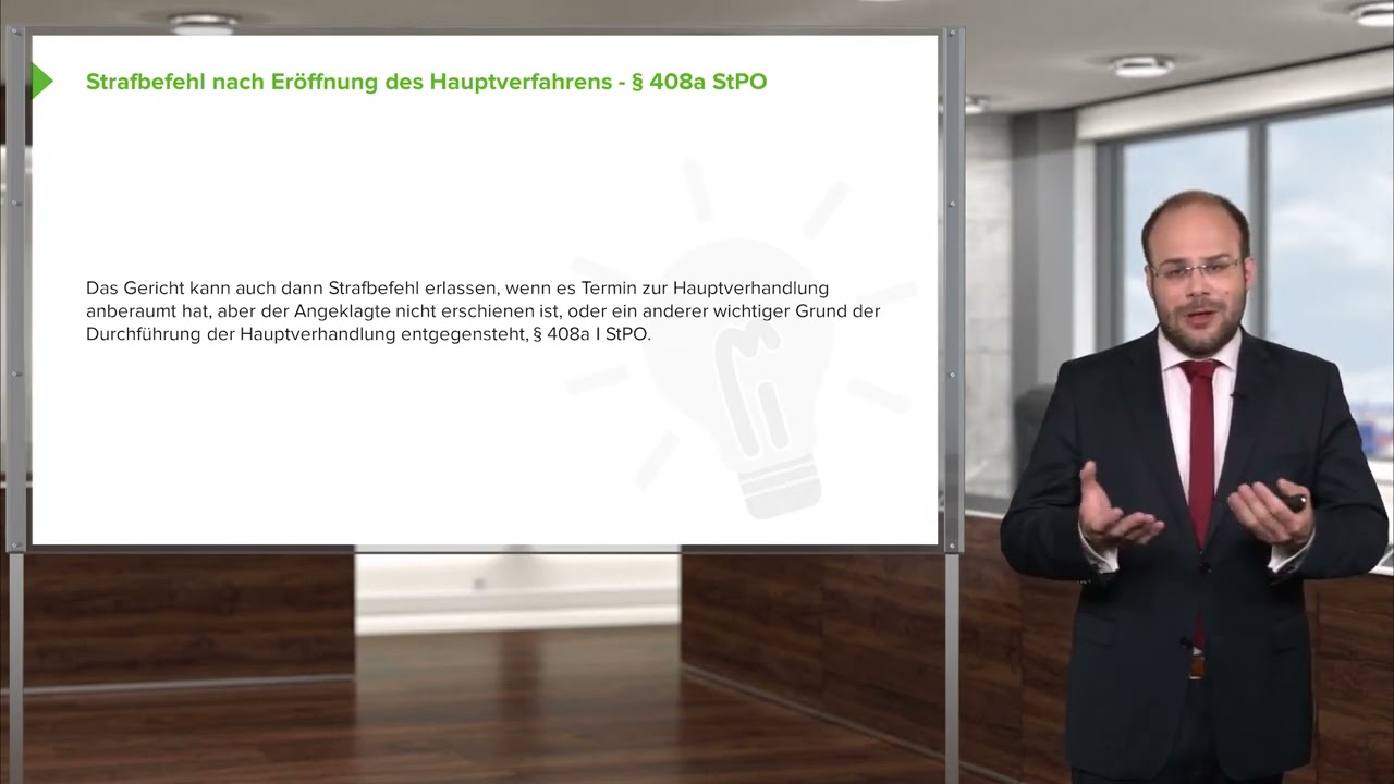 Strafrecht I Das Strafbefehlsverfahren (§ 407 StPO) I RA Stefan Koslowski