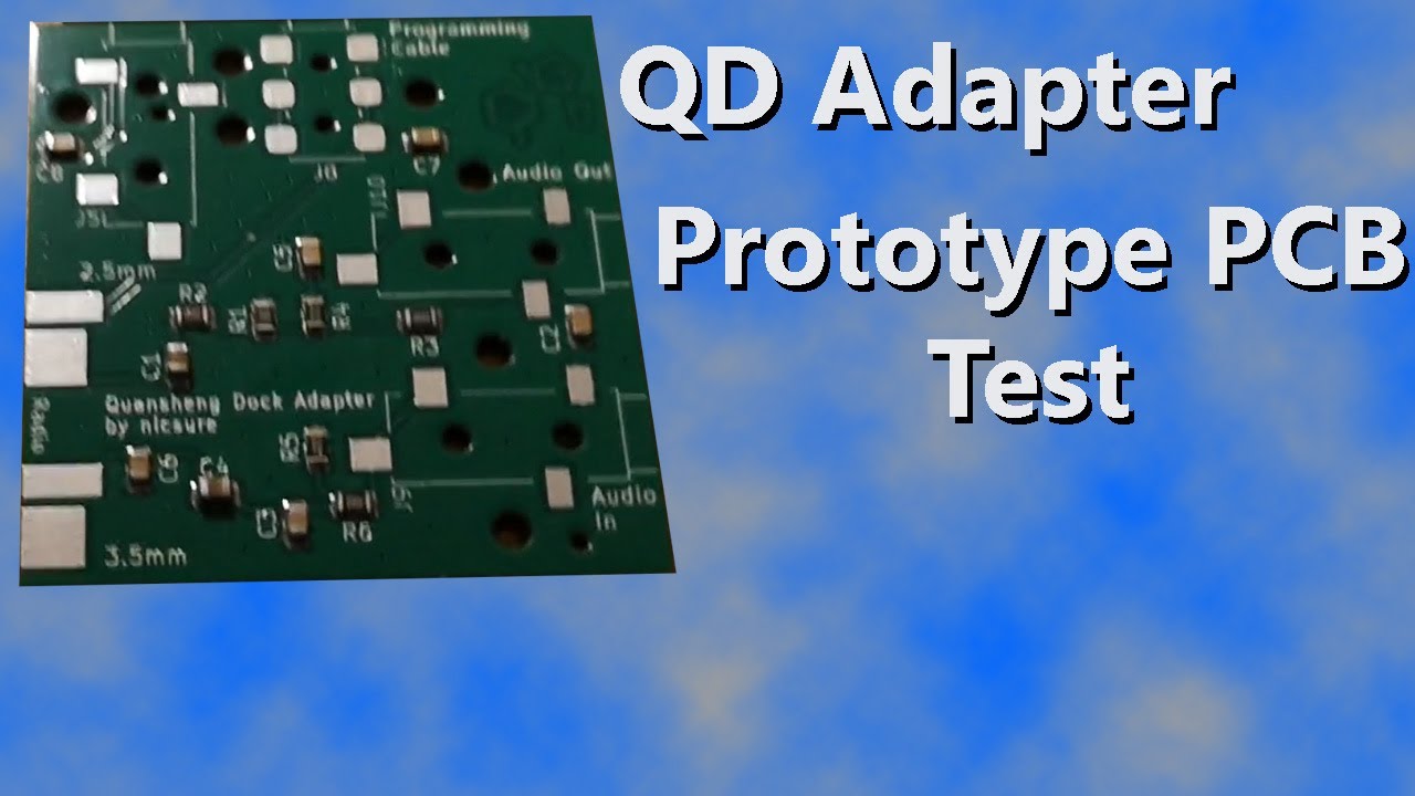 QD Adapter - Testing the first revision PCB