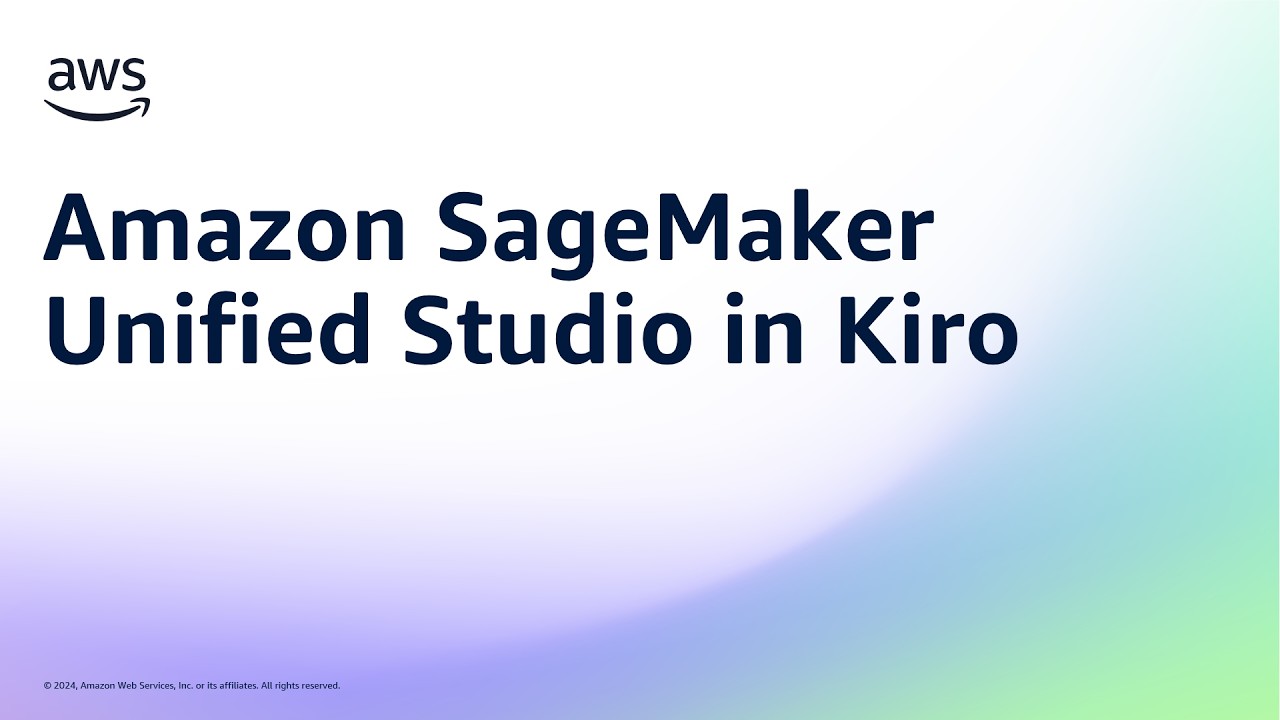 Amazon SageMaker Unified Studio в Kiro | Amazon Web Services