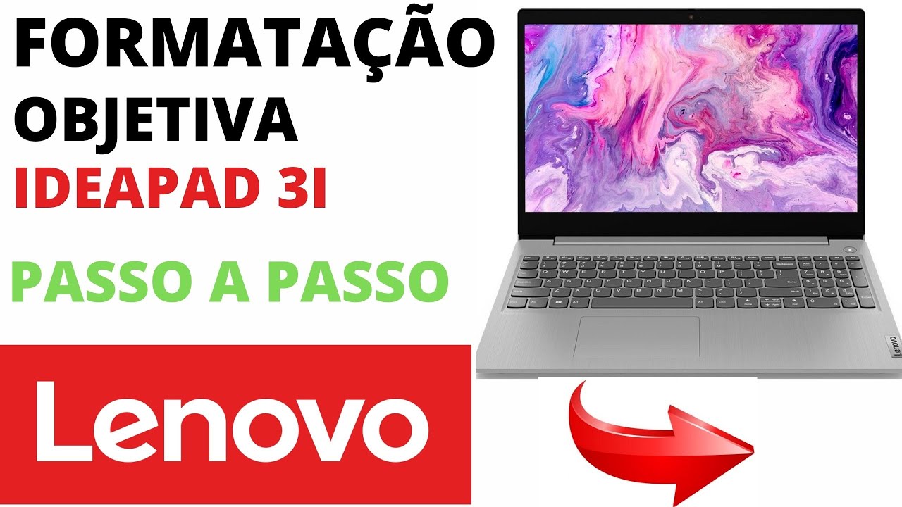 🏆COMO FORMATAR NOTEBOOK LENOVO IDEAPAD 3I