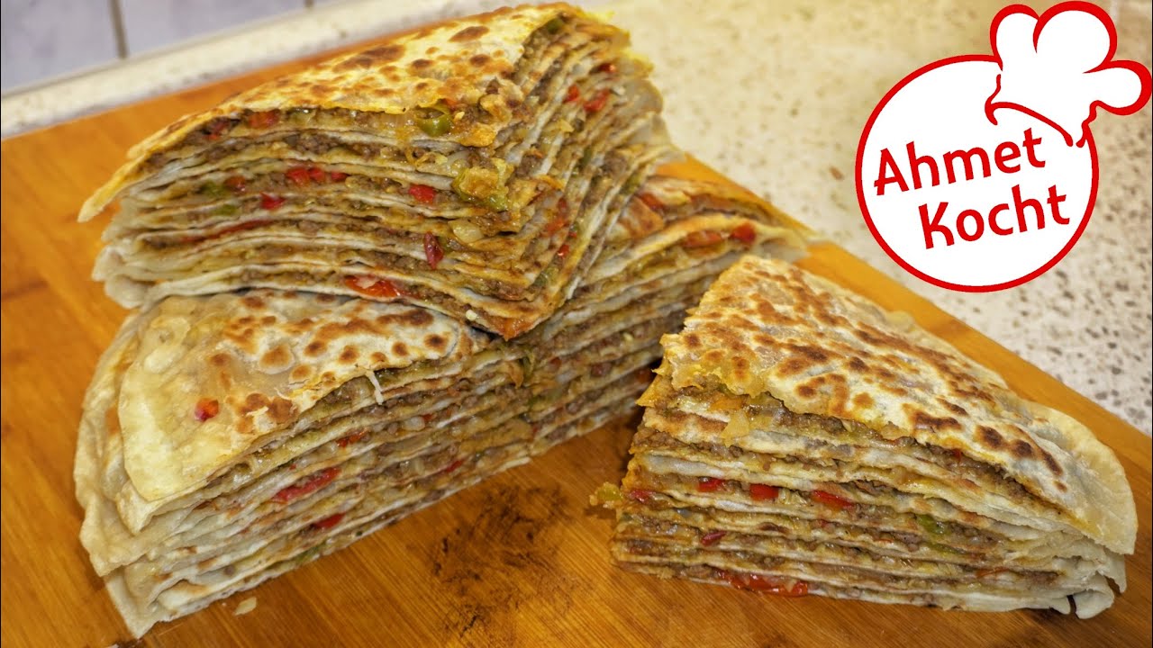 Gözleme mit Spitzkohl & Hackfleisch | Ahmet Kocht | türkisch kochen | Folge 544