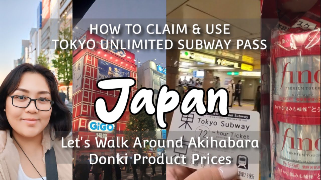 Solo in Japan - Tokyo Unlimited Subway Pass (How to Claim & Use), Akihabara, Donki Prices, KFC Ep 12