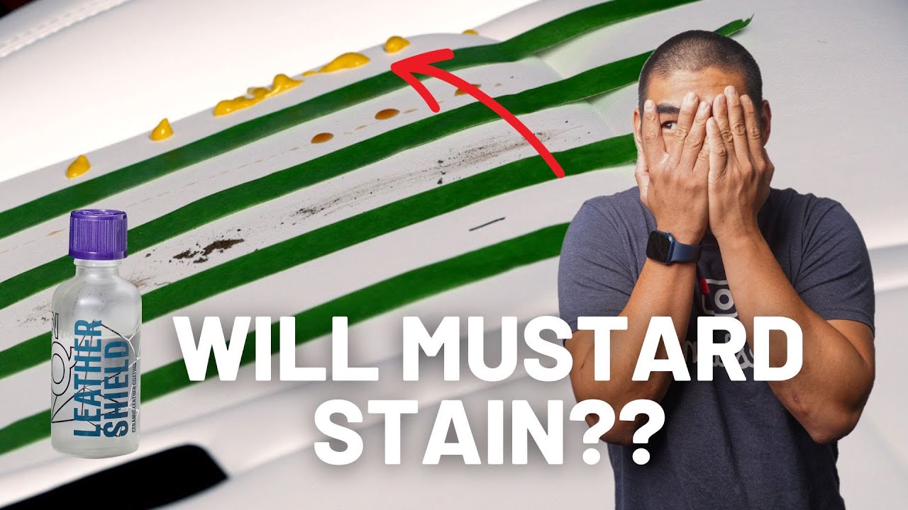 Gyeon Leather Shield Durability Test on Tesla White Seats