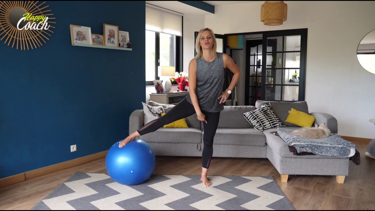 RENFORCER SES JAMBES AVEC SWISSBALL - HAPPY COACH