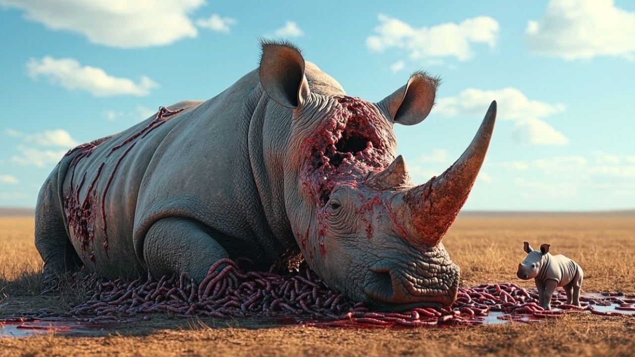 Rescue Story: The Rescue Team Saves the Rhinoceros from the Wasp Nest