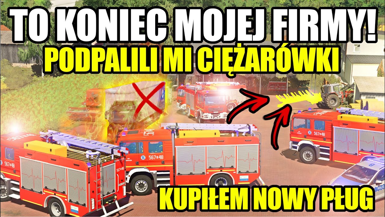 PODPALILI MI CIĘŻARÓWKI😭KUPIŁEM WIELKI PŁUG😱TO KONIEC MOJEJ FIRMY! | MPG |