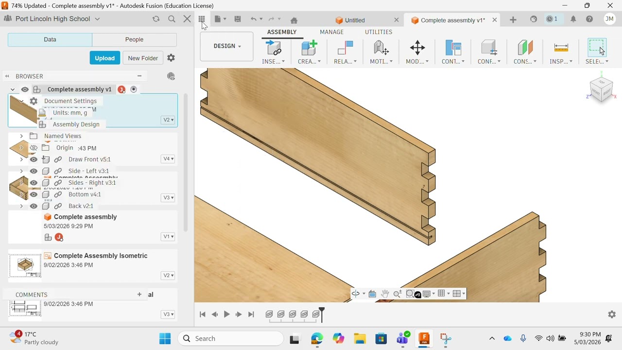 Draw assembly