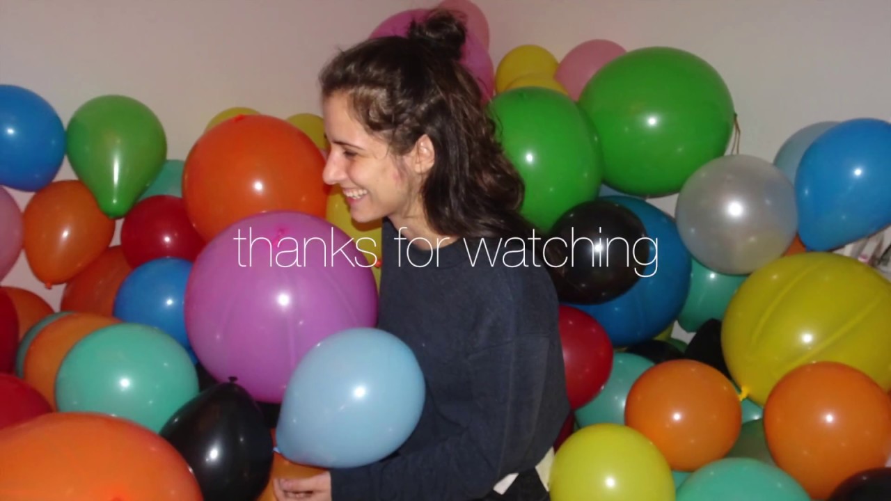 FiILLING UP MY SISTERS ROOM WITH BALLOONS - (her 1k special)