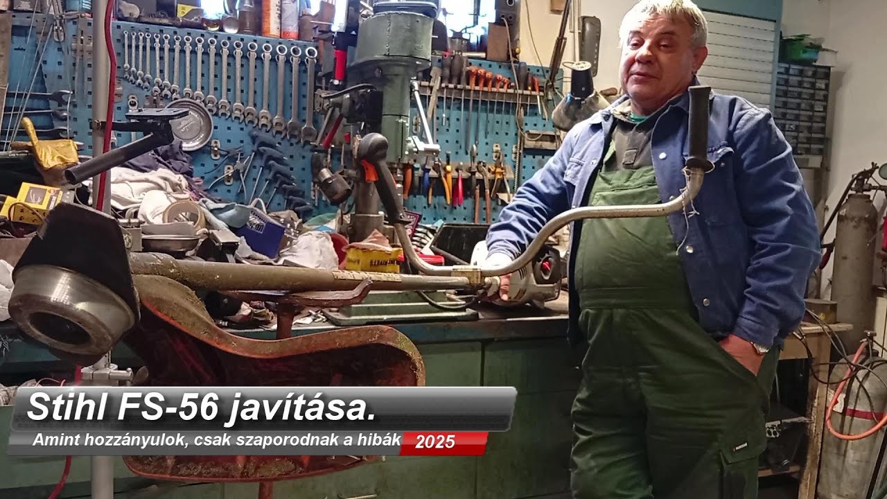 STIHL FS 56 motoroskasza javítása