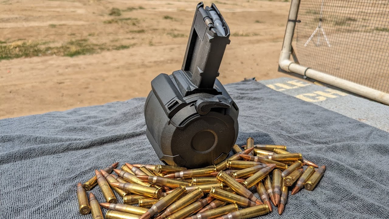 Magpul D-60 AR/M4 Drum Magazine - Loading and Shooting (5.56x45mm)