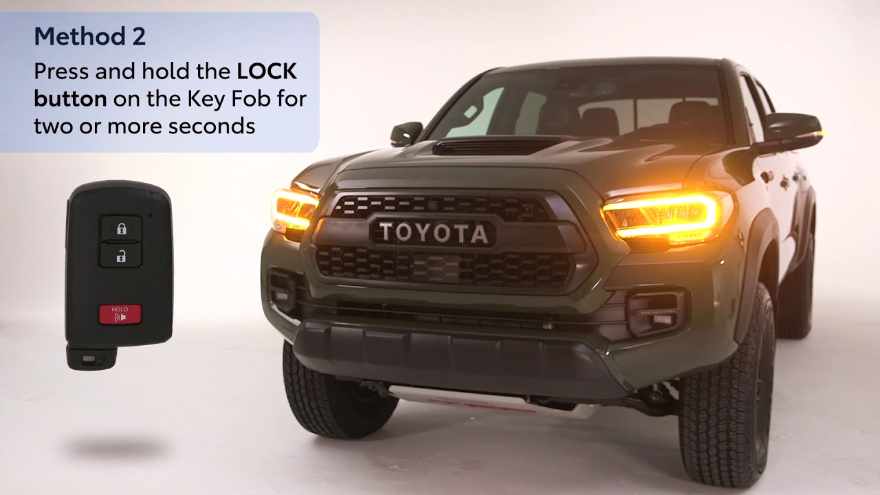 Know Your Toyota – How to start your vehicle with a key fob