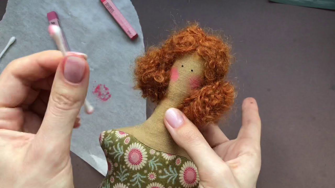 🇺🇦Макияж для кухонной Тильды #3 | Make up for Tilda's kitchen doll