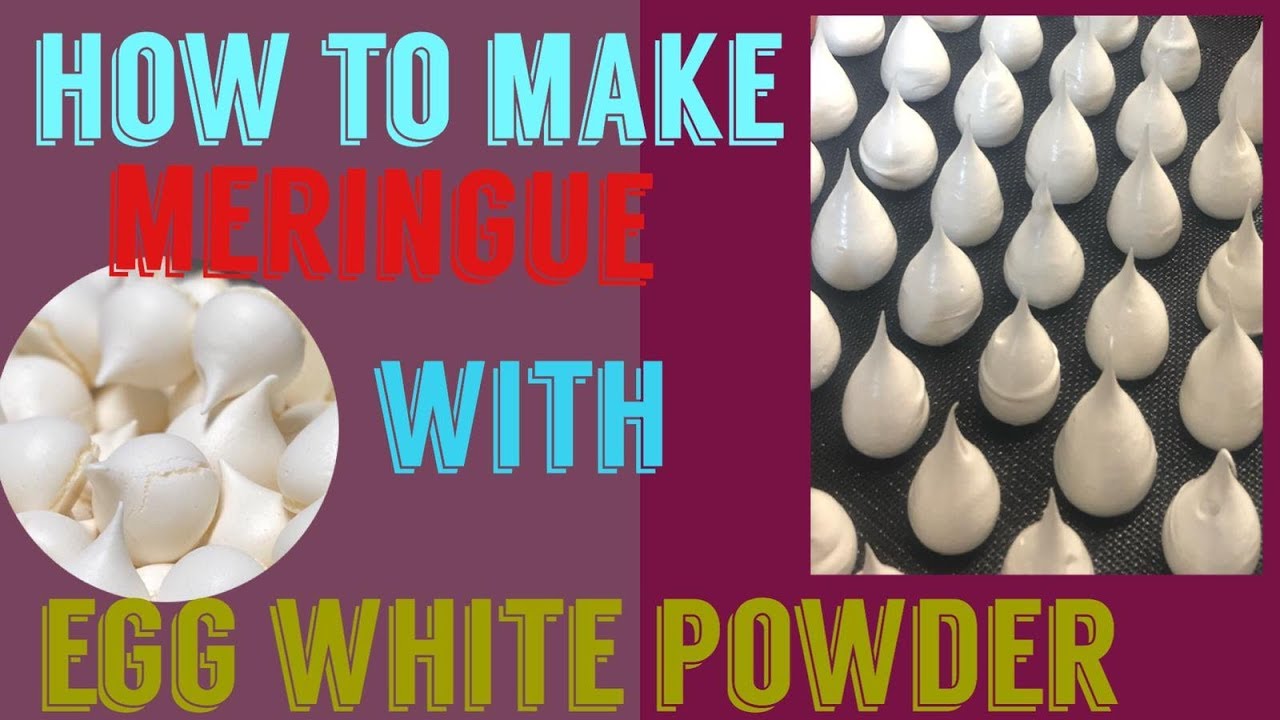 How to make meringue with egg white power.