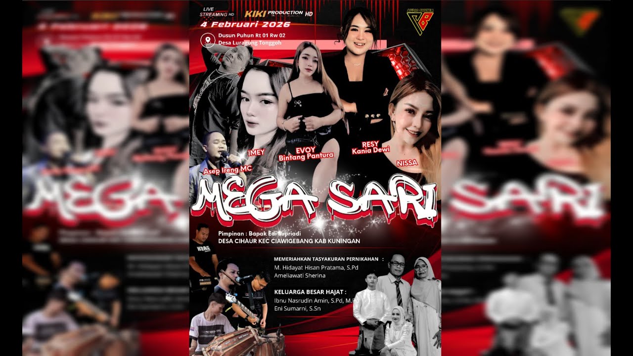 🔴[LIVE] MEGASARI MUSIC | M. HIDAYAT & AMELIAWATI | DESA LURAGUNG TONGGOH - LURAGUNG | RABU, 04-02-26