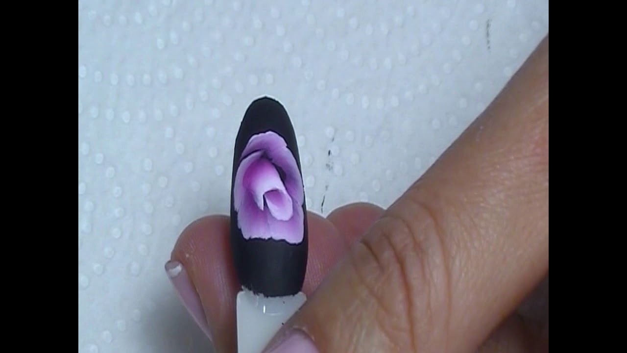 como realizar una flor con la tecnica one stroke de forma facil paso a paso