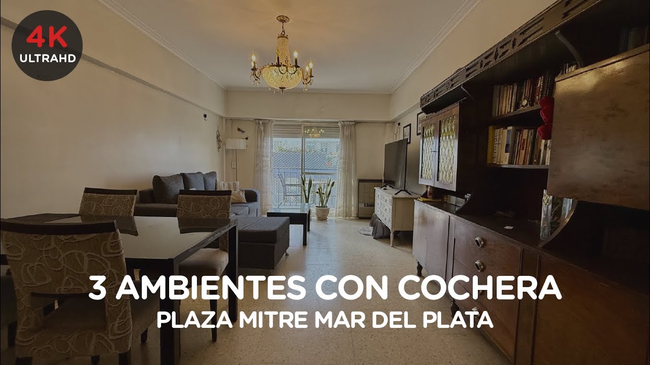 Departamento 3 Ambientes con Cochera en Venta | Plaza Mitre, Mar del Plata