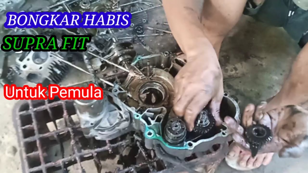 Cara Membongkar Mesin Supra Fit dan Mengenal Nama Komponen Mesin