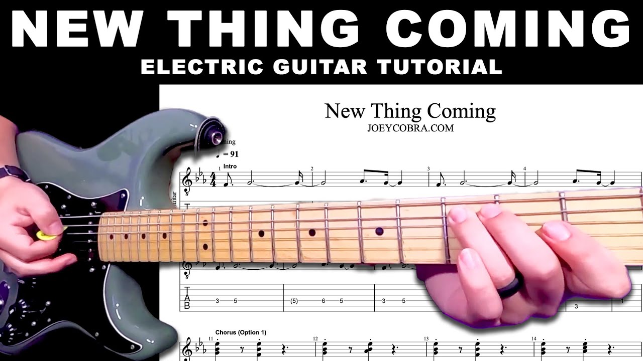 New Thing Coming (Tiffany Hudson & Steven Furtick) Elevation Worship Lead Guitar Tutorial with Tabs