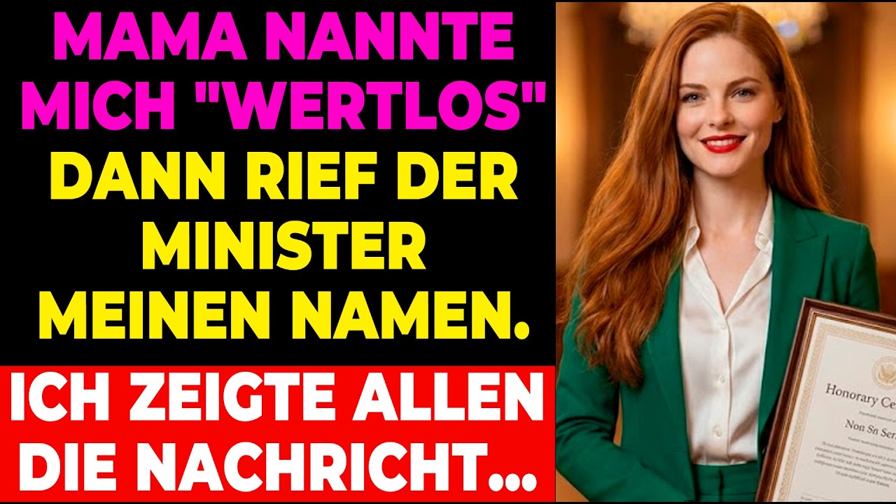 Eltern verstießen mich als Lehrerin. Sie erstarrten, als der Ministerpräsident meinen Namen rief.