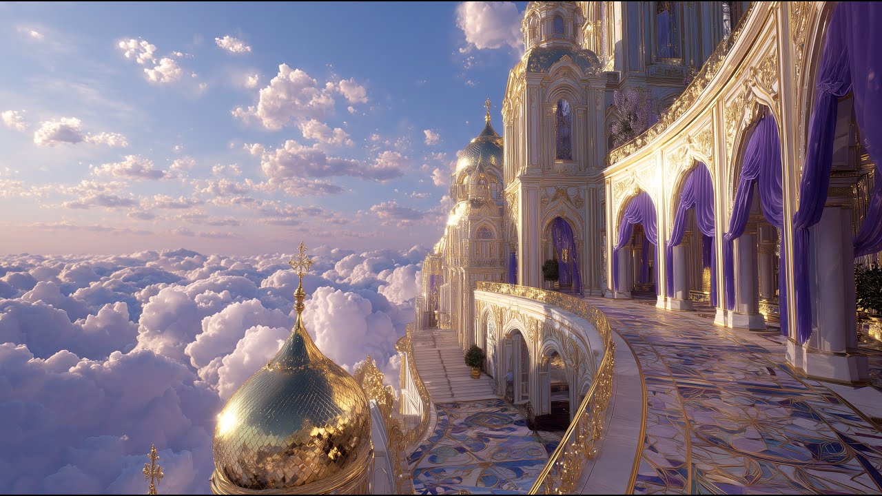 Byzantine Celestial Palace | ASMR AI Architecture | Luxury Mansion Tour