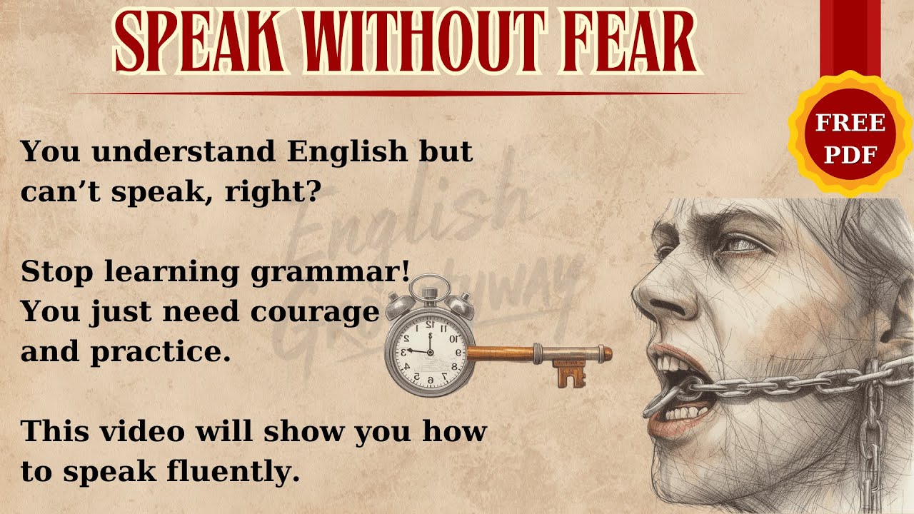 Speak Without Fear | English Listening Practice | Improve English Fluency 🚀 | Graded Reader 🪄
