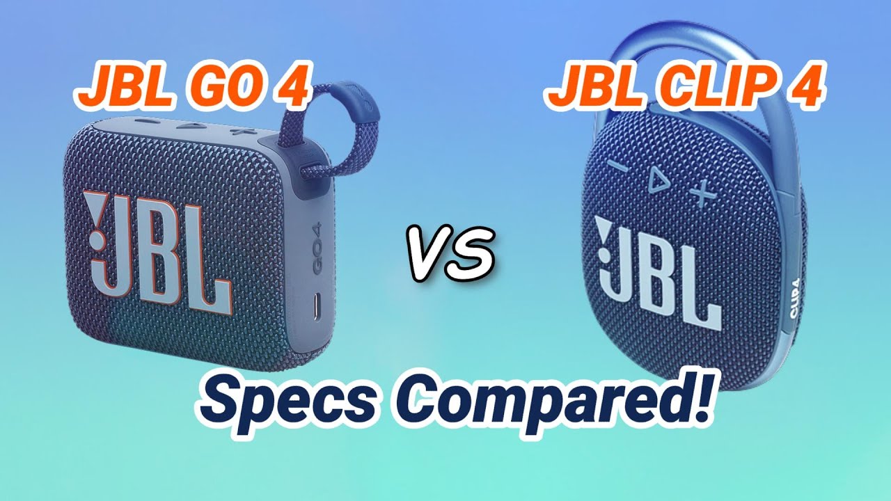 JBL GO 4 vs JBL CLIP 4 Specs Compared!