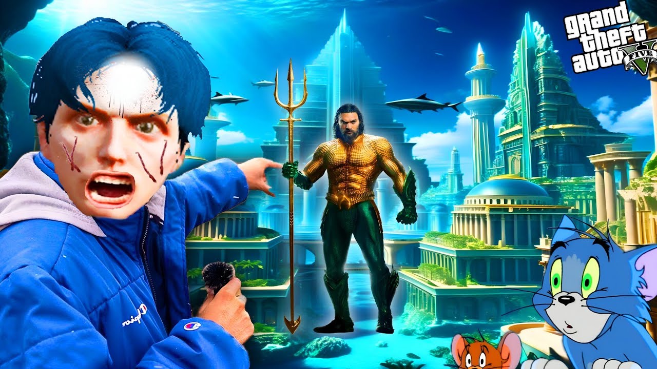 ကျနော် Aquamanရဲ့ရေအောက်မြို့တော်ကြီးကိုရှာတွေ့ခဲ့တယ်/ I Found Atlantic City in GTA V
