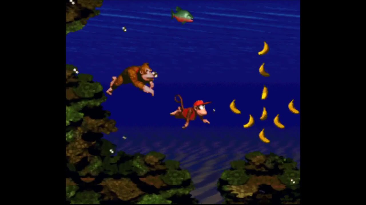 Donkey Kong Country Aquatic Ambience with Gameplay