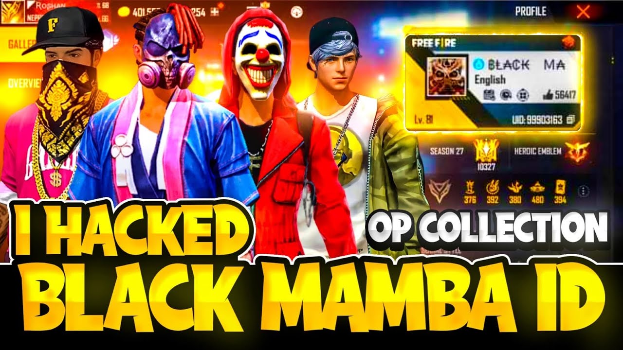 I HACKED BLACK MAMBA ID😳😳OP COLLECTION|NEPAL RARE ID| @blackmambaff3691