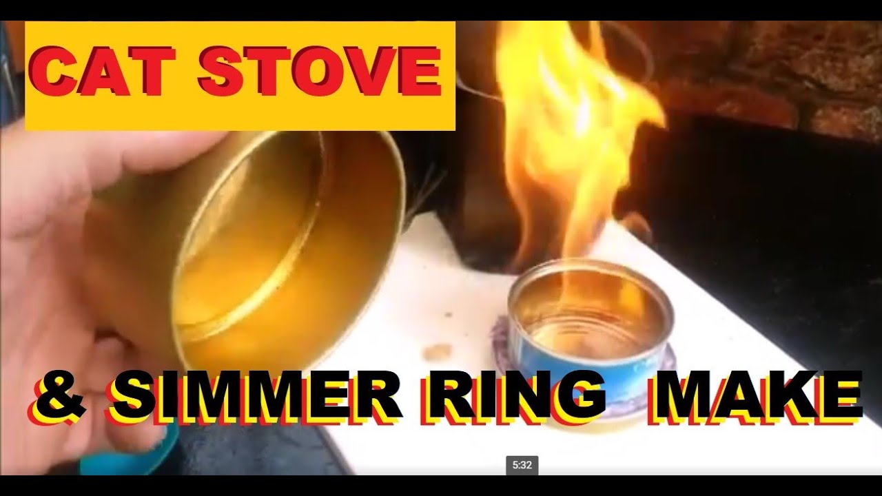CAT STOVE AND SIMMER RING (Easy Home Make), bexbugoutsurvivor